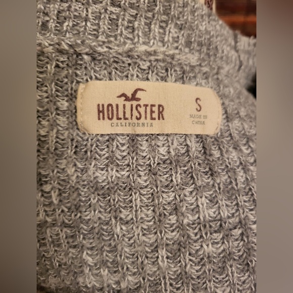 Gray Women's Cardigan Sweater - Picture 2 of 5